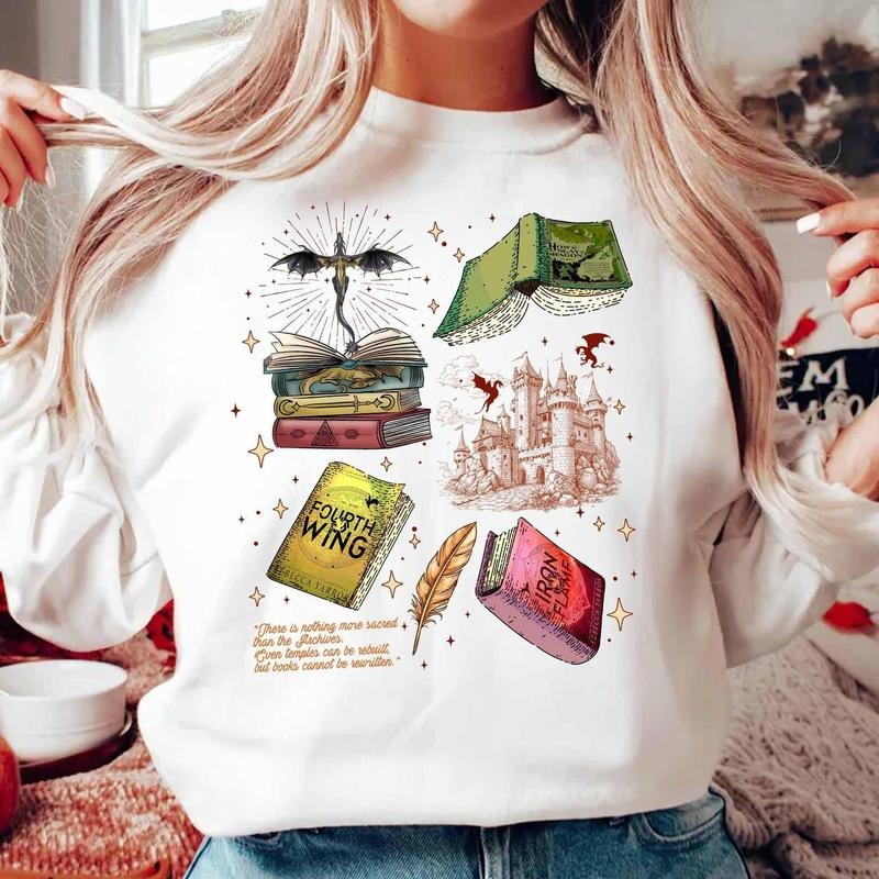 Fourth Wing Series Digital Download Merch For Fans, War College Sweatshirt, Dragon Rider Clipart, Book Merch Gift...