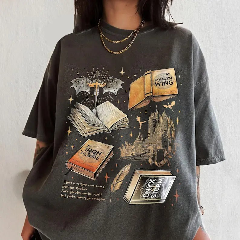 Fourth Wing Series Shirt For Fans, War College T-Shirt, Dragon Rider Tee, Book Merch Gift Hoodie, Sweatshirt | TeeBloomCo.com