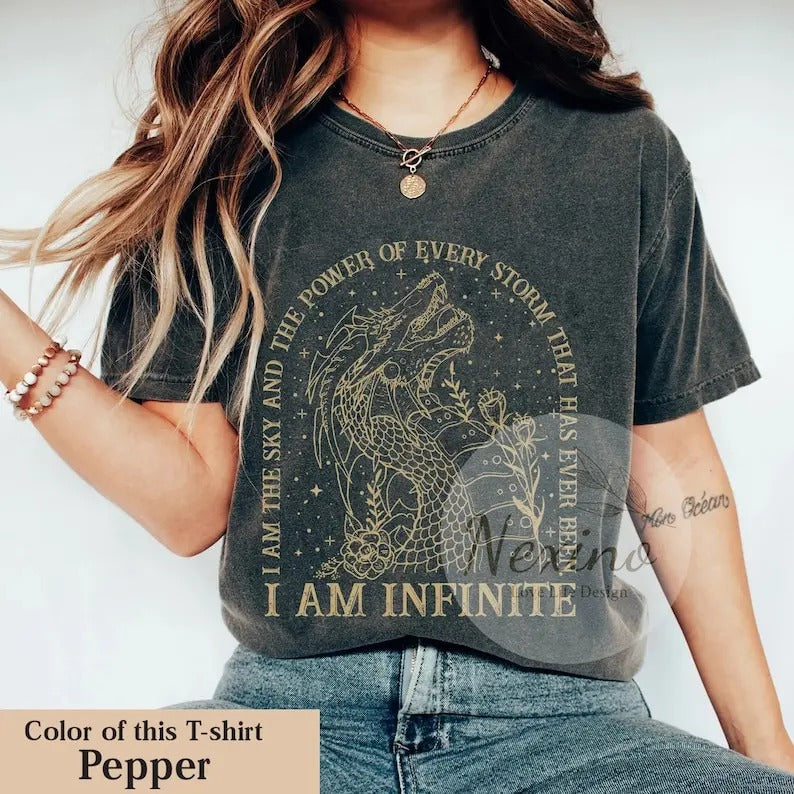 Fourth Wing Shirt, I Am The Sky And The Power Of Every Storm, Dragon Rider Shirt, Rebecca Yarros Tee, Bookish tshirt,...
