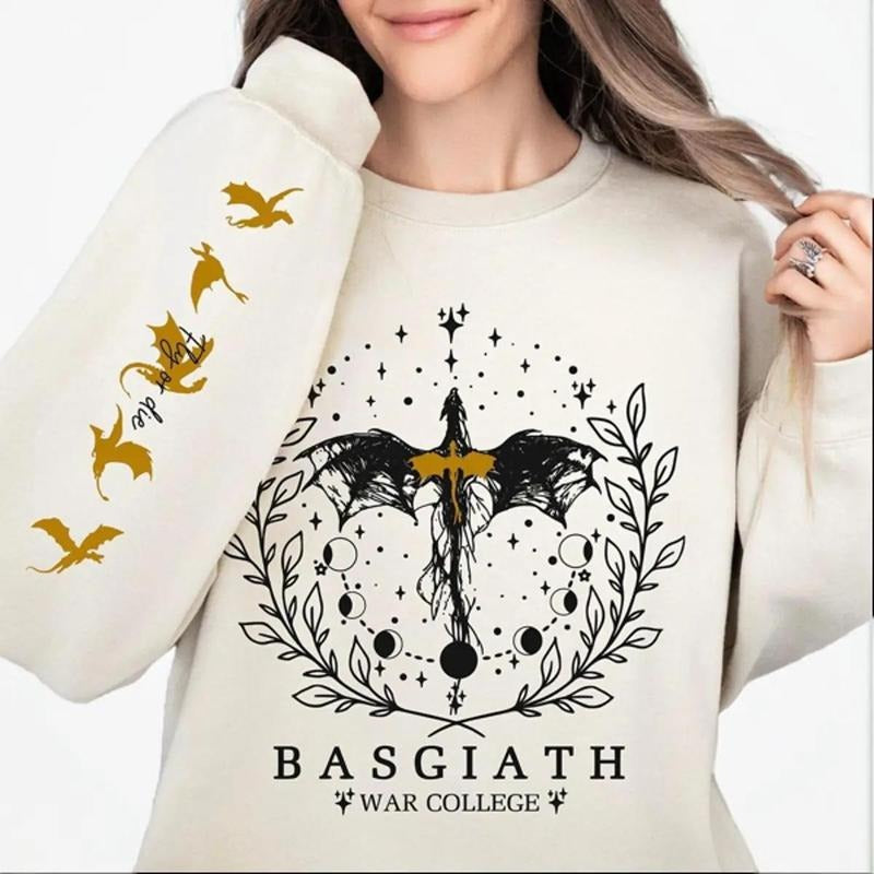 Fourth Wing Sweatshirt, Basgiath War College, Dragon Rider, Violet Sorrengail, Xaden Riorson, Riders Quadrant, Fantasy...