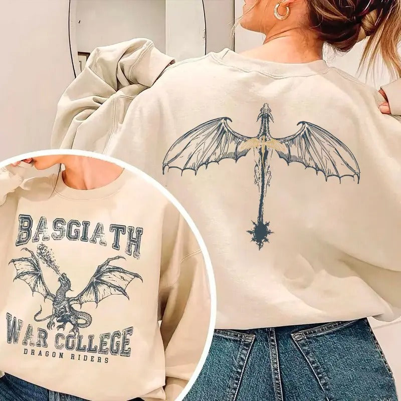 Fourth Wing Tairn And Andarna Sweatshirt, Onyx Storm Shirt, Xaden Riorson Fourth Wing Hoodie, Fourth Wing Shirt, Iron...