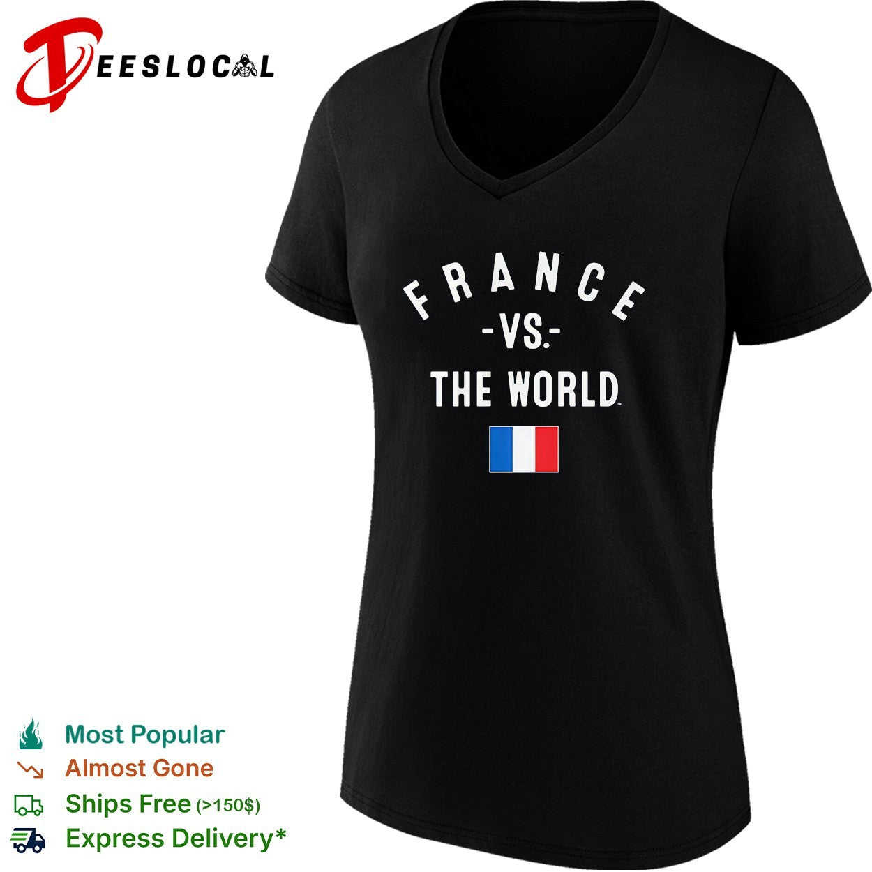 France vs The World FIFA World Cup 2026 having flag shirt
