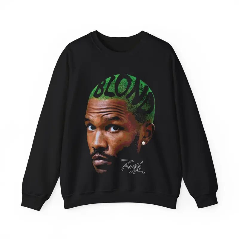 Frank Inspired Gift For Blond Fan Vintage Heavy Blend Sweater HipHop RNB Styled Casual Streetwear 90s Vintage Retro...