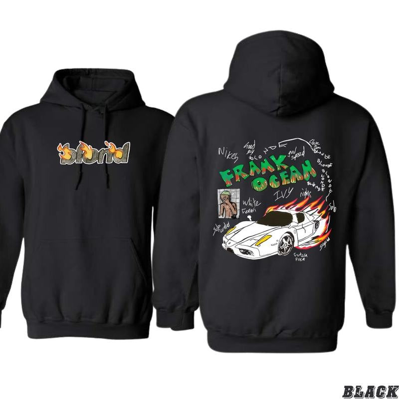 Frank Ocean Hoodie - Nostalgic Sports Car Design, Hoodies for Country Girls, Graphic Sweatshirt for Music Lovers,...