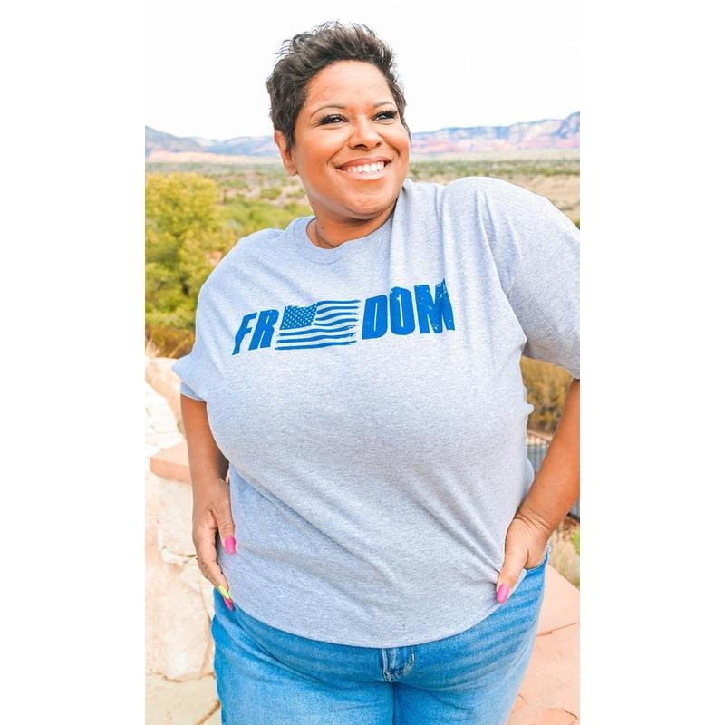 Freedom Flag Patriotic Graphic T-Shirt Hoodie, Sweatshirt | TeeBloomCo.com