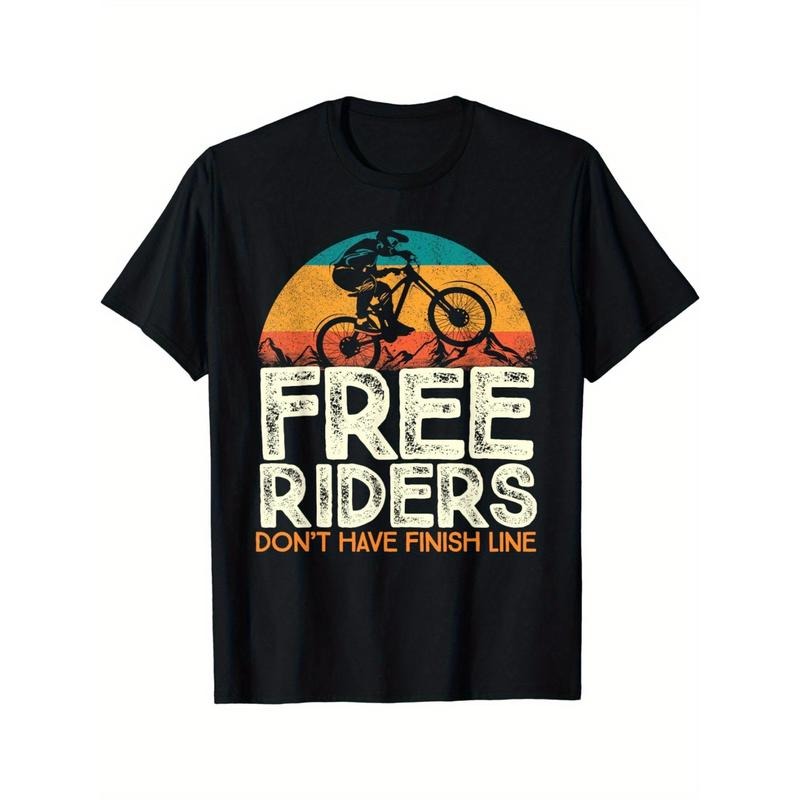 Freedom Riders Without a Finish Line, Men's Bike T-Shirt Made in USA Hoodie, Sweatshirt | TeeBloomCo.com