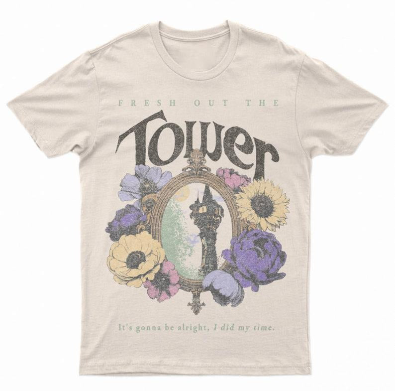 Fresh Out The Tower Tee, Theme Park Tshirt Gift Men's T-Shirt Hoodie, Sweatshirt | TeeBloomCo.com