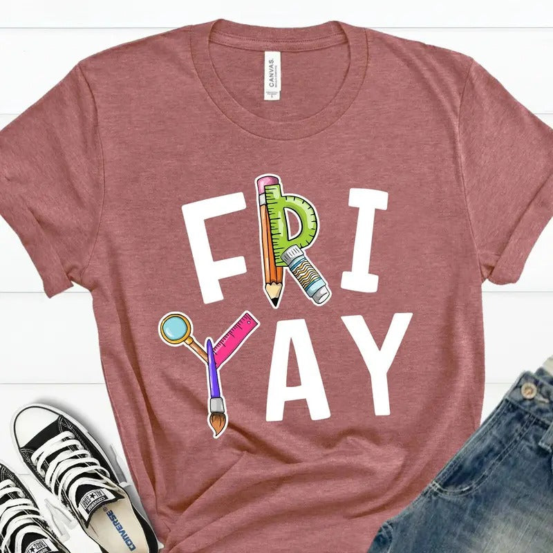 Fri-yay Shirt Friyay Funny Teacher Shirt Latarshia Grant Hoodie, Sweatshirt | TeeBloomCo.com