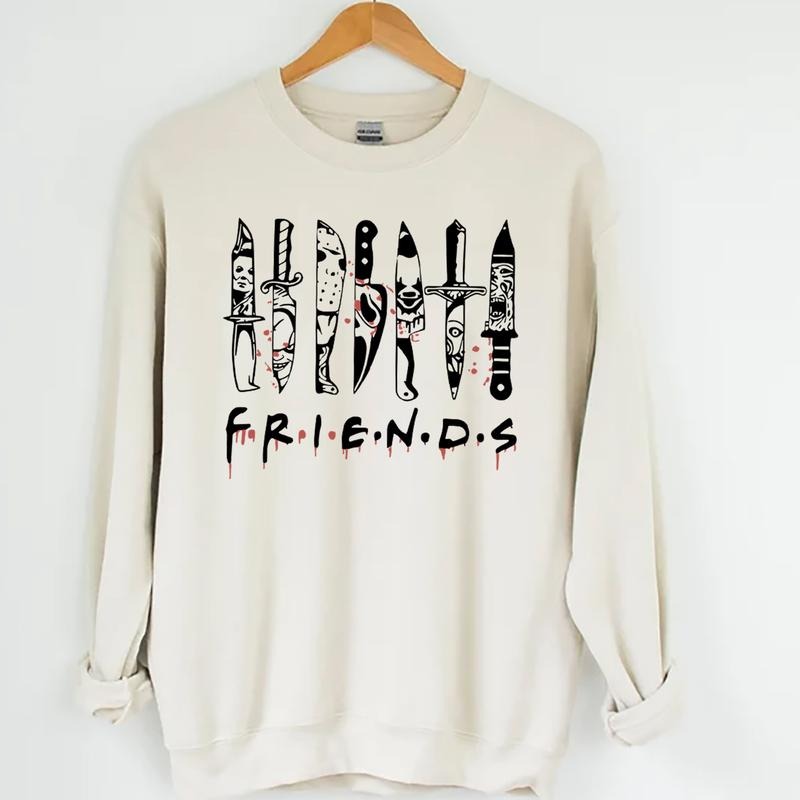 Friends Halloween Sweatshirt, Spooky Halloween Shirt, Halloween Friends Sweatshirt, Scary Movie T-Shirt Hoodie