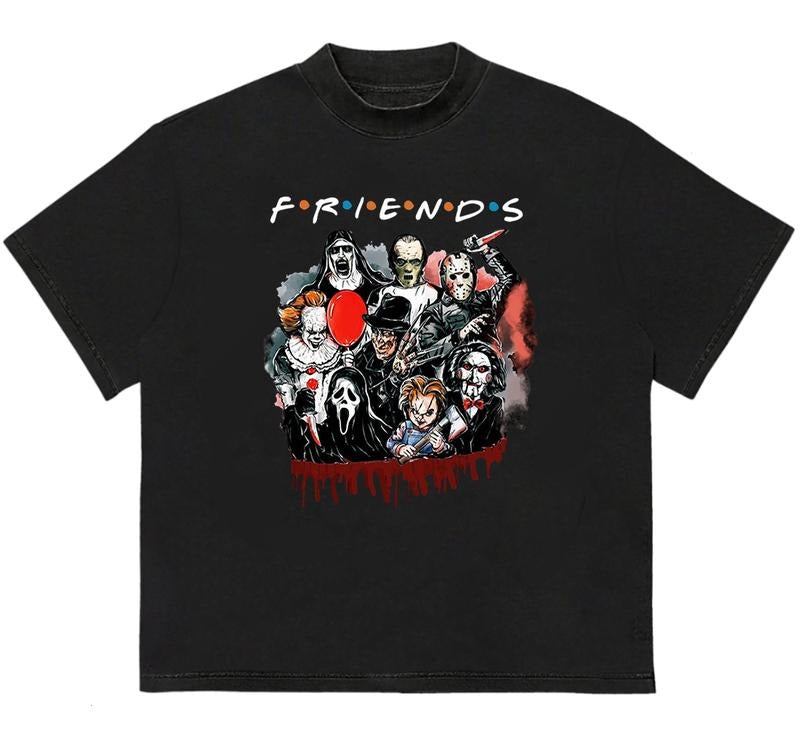 Friends Horror Movie T-Shirt Cotton and Machine Washable Perfect Gift for Fans Hoodie, Sweatshirt | TeeBloomCo.com