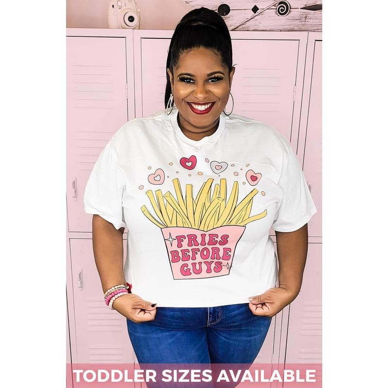 Fries Before Guys T-Shirt Hoodie, Sweatshirt | TeeBloomCo.com