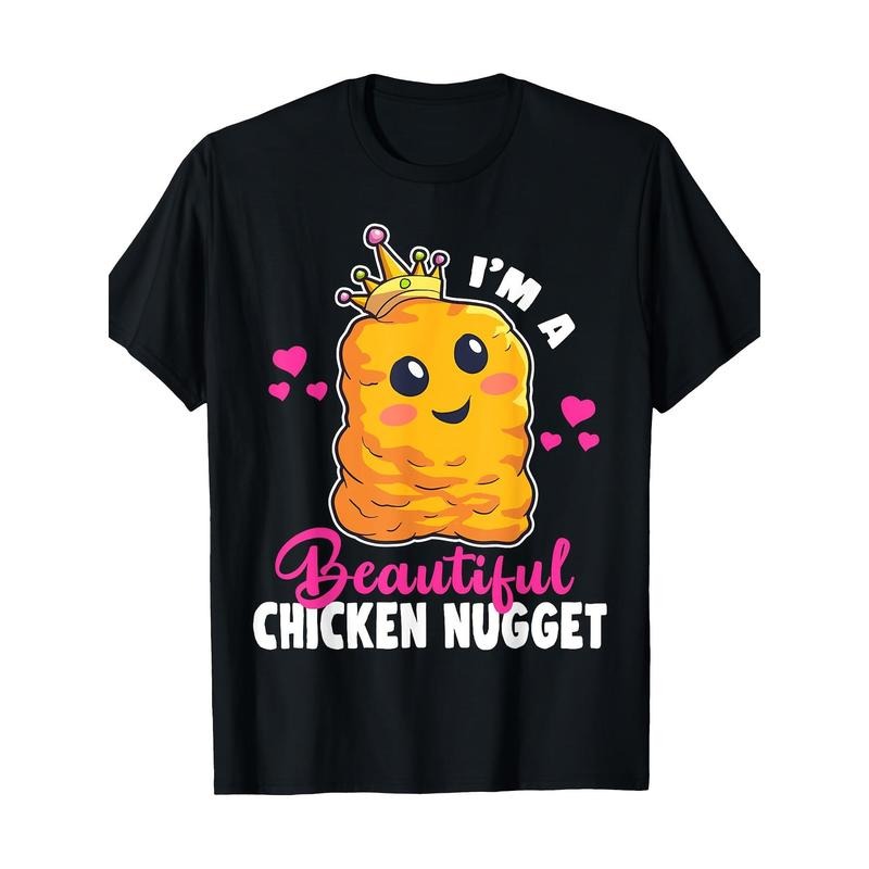 Fun 100% Cotton Kawaii Nug Life T-Shirt for Chicken Nugget Lovers, 220g made in usa Hoodie, Sweatshirt | TeeBloomCo.com