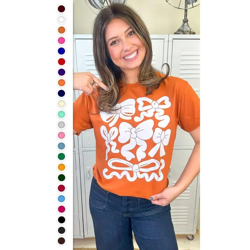 Funky Bows Graphic T-Shirt Hoodie, Sweatshirt | TeeBloomCo.com