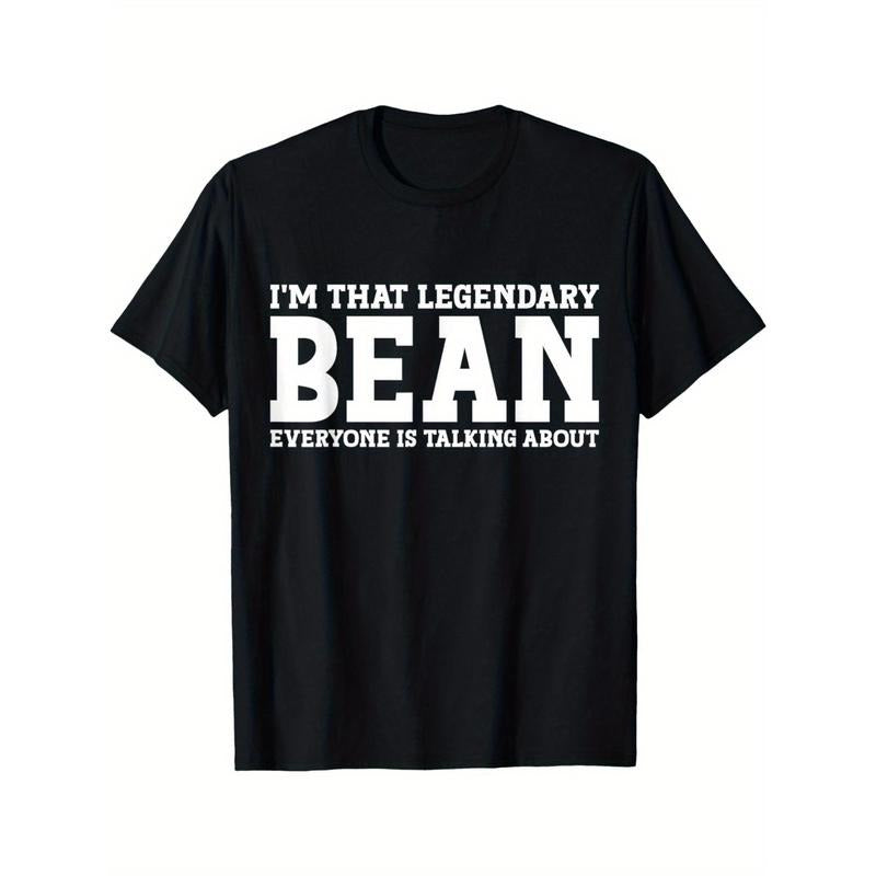 Funny 'Bean' Family Surname T-Shirt - Soft Cotton, Crew Neck, Short Sleeve