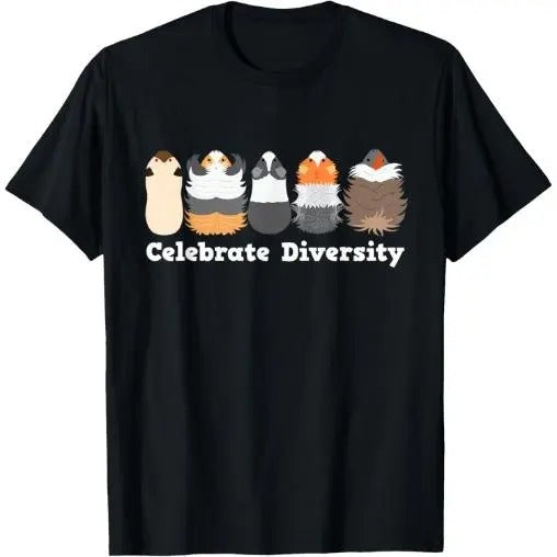 Funny 'Celebrate Diversity' Cute Shirt for Guinea Pig Lovers T-Shirt Made in USA Hoodie, Sweatshirt | TeeBloomCo.com