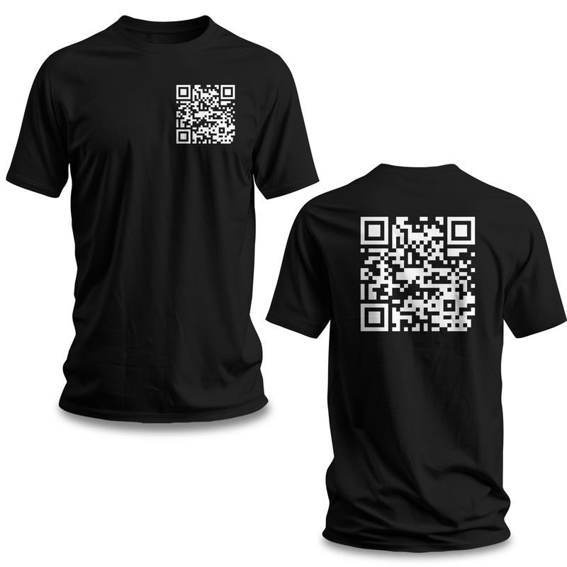 Funny "FU" QR Code Men's T-Shirt - Funny Shirt - Gag Gift Hoodie, Sweatshirt | TeeBloomCo.com