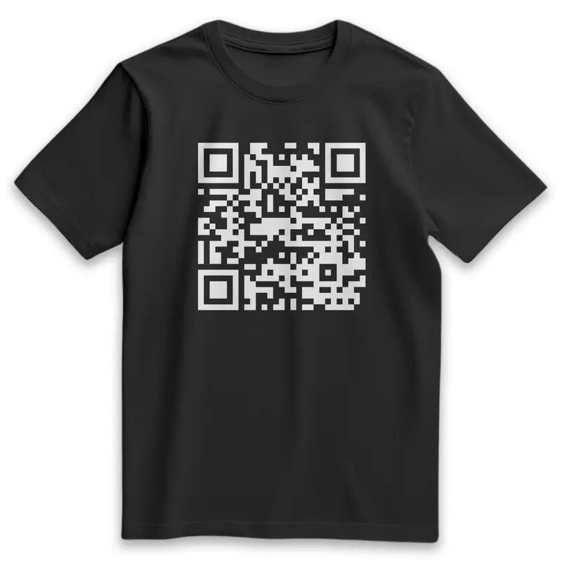 Funny "FU" QR Code Men's T-Shirt (TALL SIZES) Hoodie, Sweatshirt | TeeBloomCo.com