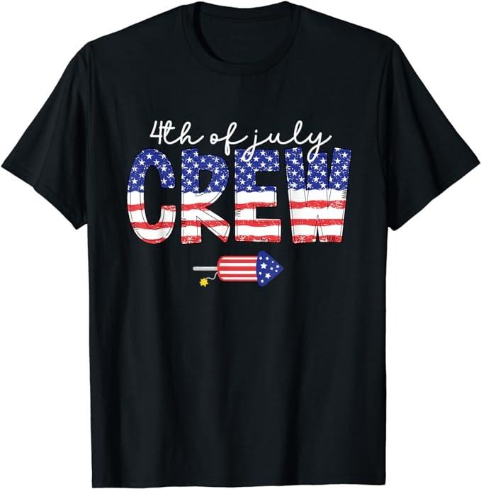 Funny 4th of July Shirts For Men, 4th of July Crew Matching Family Funny Fourth of July Group T-Shirt Menswear Top Casual...