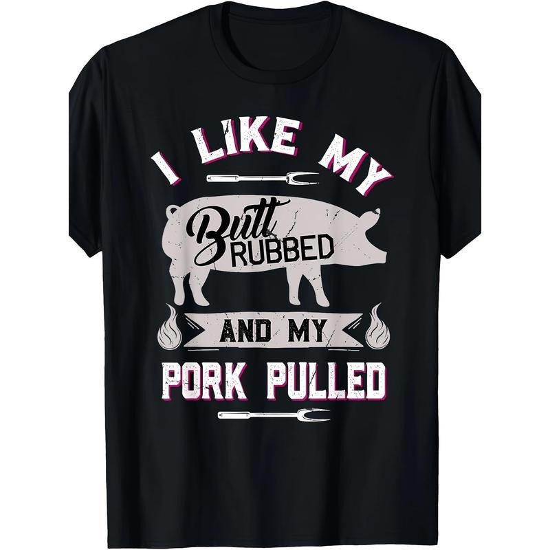 Funny BBQ Grilling Quote Pig Pulled Pork T-Shirt Made in USAstyle{n002}2 Hoodie, Sweatshirt | TeeBloomCo.com