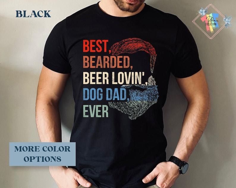 Funny Bearded Dad Shirt Dog Dad Gift For Men Daddy Tshirt Grandpa Hoodie, T-shirt and sweater Sweatshirt | TeeBloomCo.com