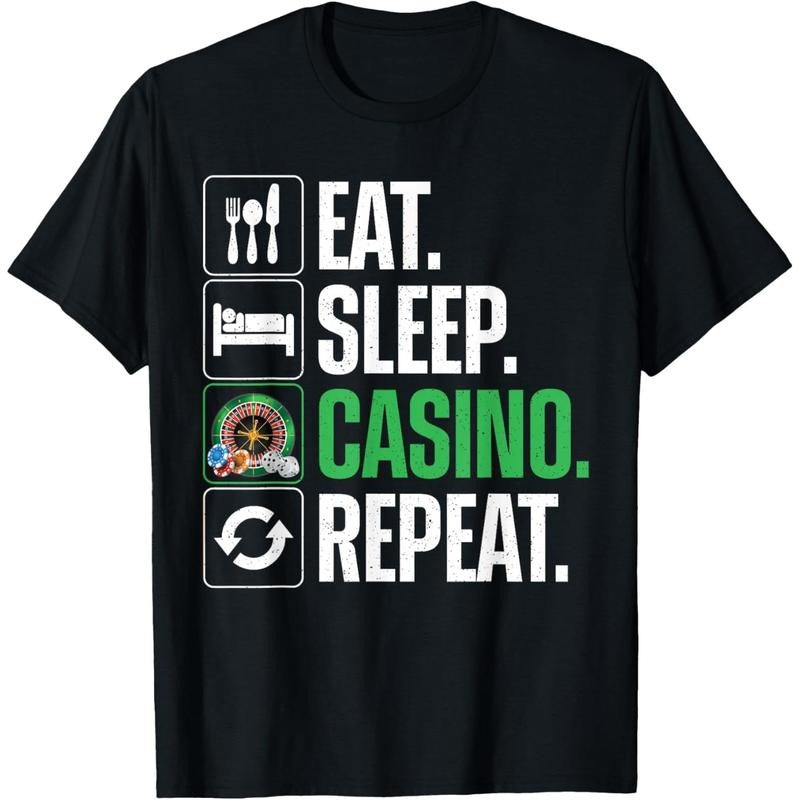 Funny Casino Design For Men Women Gambling Casino Gambler T-Shirt made in usa Hoodie, Sweatshirt | TeeBloomCo.com