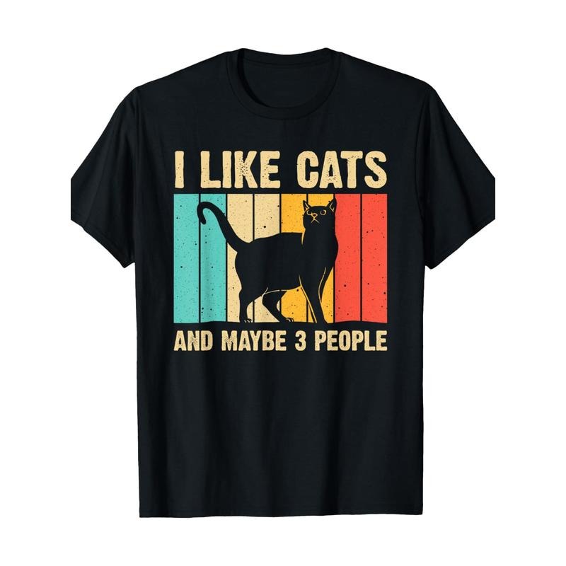 Funny Cat Design Cat Lover For Men Women Animal Introvert T-Shirt100% cotton 220g  made in usa T-Shirts, Hoodie, Sweatshirt
