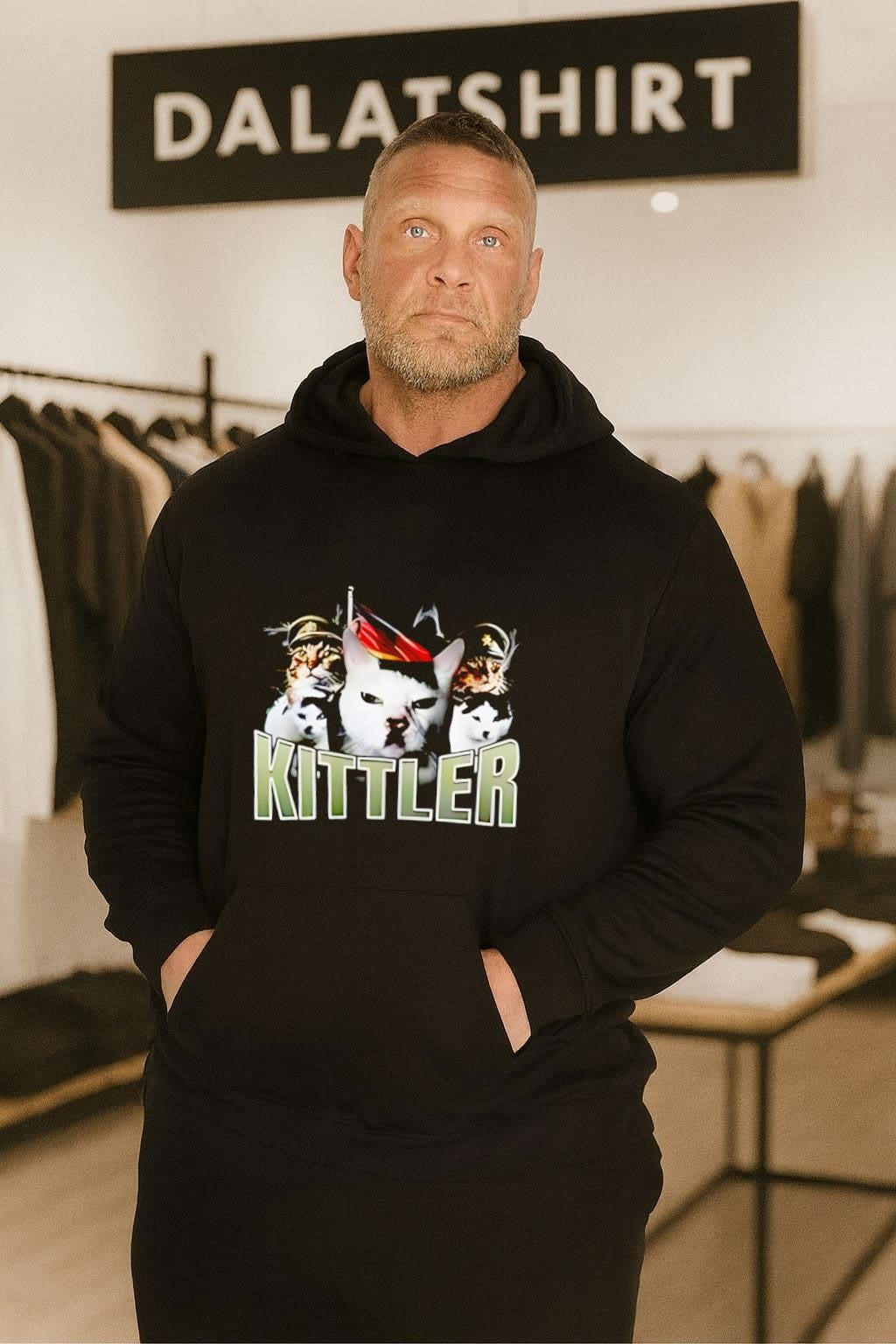Funny Cat Meme German Military Uniform Parody Graphic shirt
