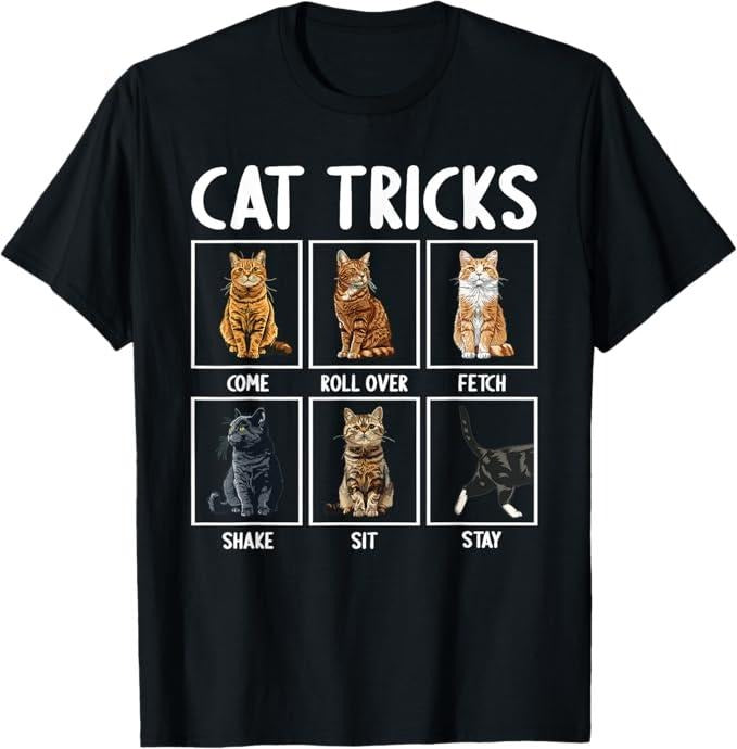 Funny Cat Shirts, Cats Funny Cat Tricks T-Shirt - Menswear Top Hoodie, Sweatshirt | TeeBloomCo.com