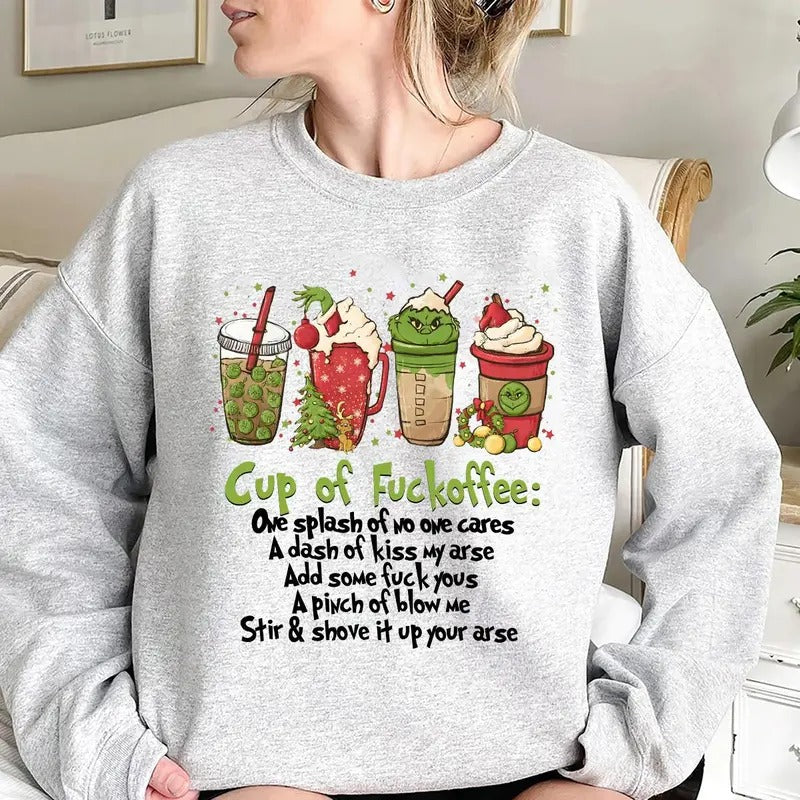 Funny Christmas Coffee Sweatshirt, Hoodie, Tshirt, Cute Christmas 2024 Gifts | TeeBloomCo.com