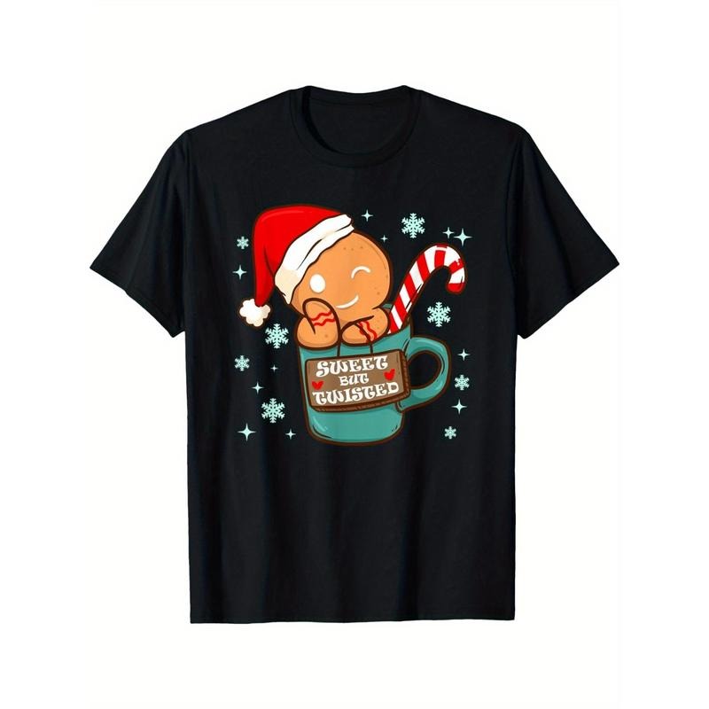 Funny Christmas Sweet Twisted Gingerbread Candy Cane Men's T-Shirt made in usa Hoodie, Sweatshirt | TeeBloomCo.com