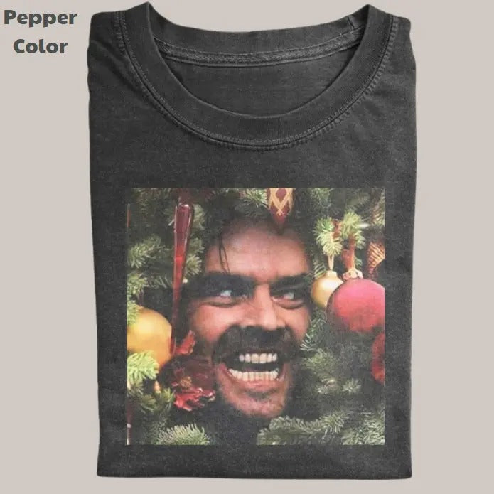 Funny Christmas Vintage Tee, The Shining T-Shirt, Movies Graphic Tee, Meme Cringe Funny Dumb Shirt, Menswear Womenswear...