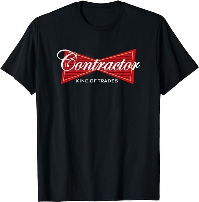 Funny Construction Work Shirts, Funny Contractor T-Shirt Construction Contractors Tee Shirt T-Shirt Menswear Top Basic...