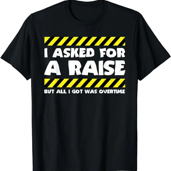 Funny Construction Work Shirts, Funny Work Meme Working Overtime Funny Factory Worker T-Shirt Menswear Top Basic Casual...