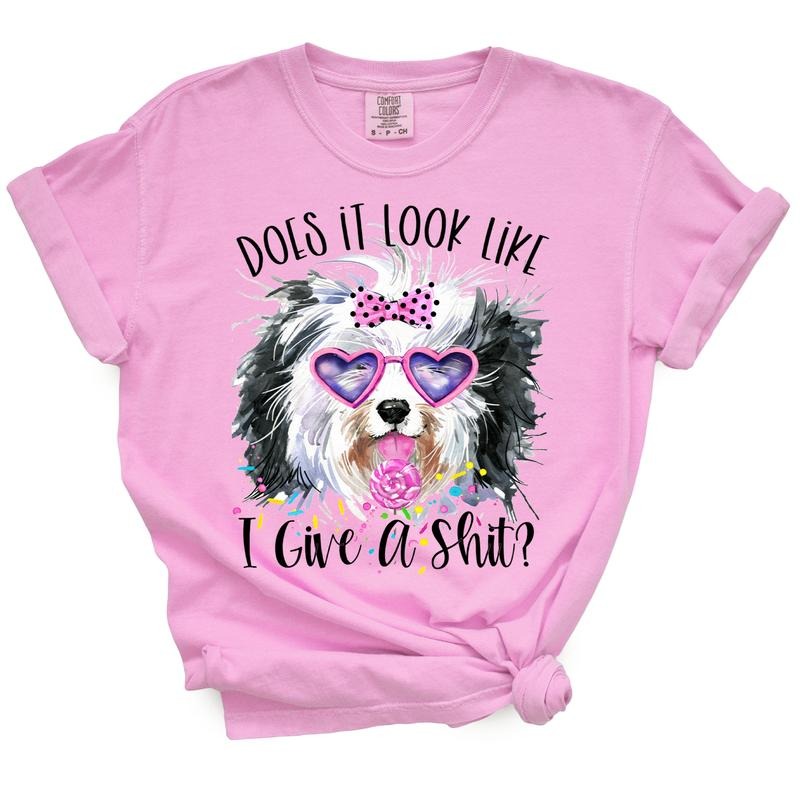 Funny Does It Look Like I Give A Shit Dog TShirt Hoodie, Sweatshirt | TeeBloomCo.com