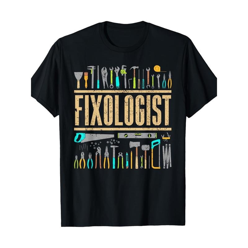 Funny Fixologist Gift Cool Handyman Carpenter Men Women DIY T-Shirt - 220g made in usa Hoodie, Sweatshirt | TeeBloomCo.com
