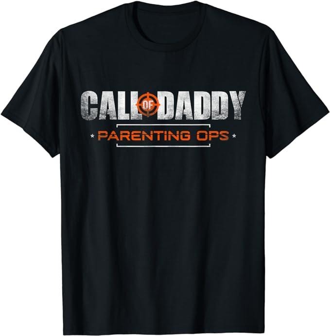 Funny Gamer Shirts, Special Gifts For Gamers, Gamer Dad Call of Daddy Parenting Ops Funny Father's Day T-Shirt Menswear...
