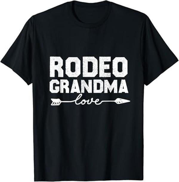 Funny Grandma Shirt, Gift For Grandmother, Rodeo Grandma T-Shirt Casual Cotton Top Hoodie, Sweatshirt | TeeBloomCo.com