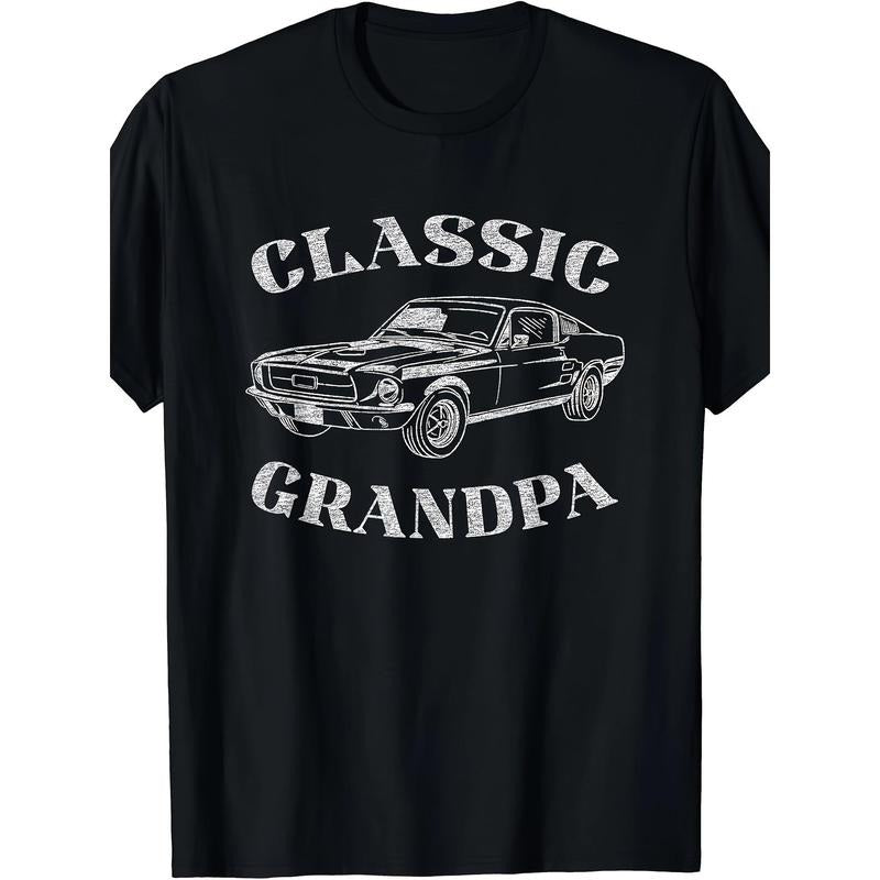 Funny Grandpa Classic Car Graphic T-Shirt Made in USA Hoodie, Sweatshirt | TeeBloomCo.com