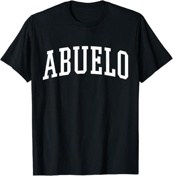 Funny Grandpa Shirt, Gift For Grandfather, Varsity Abuelo T-Shirt Menswear Casual Cotton Top Hoodie, Sweatshirt