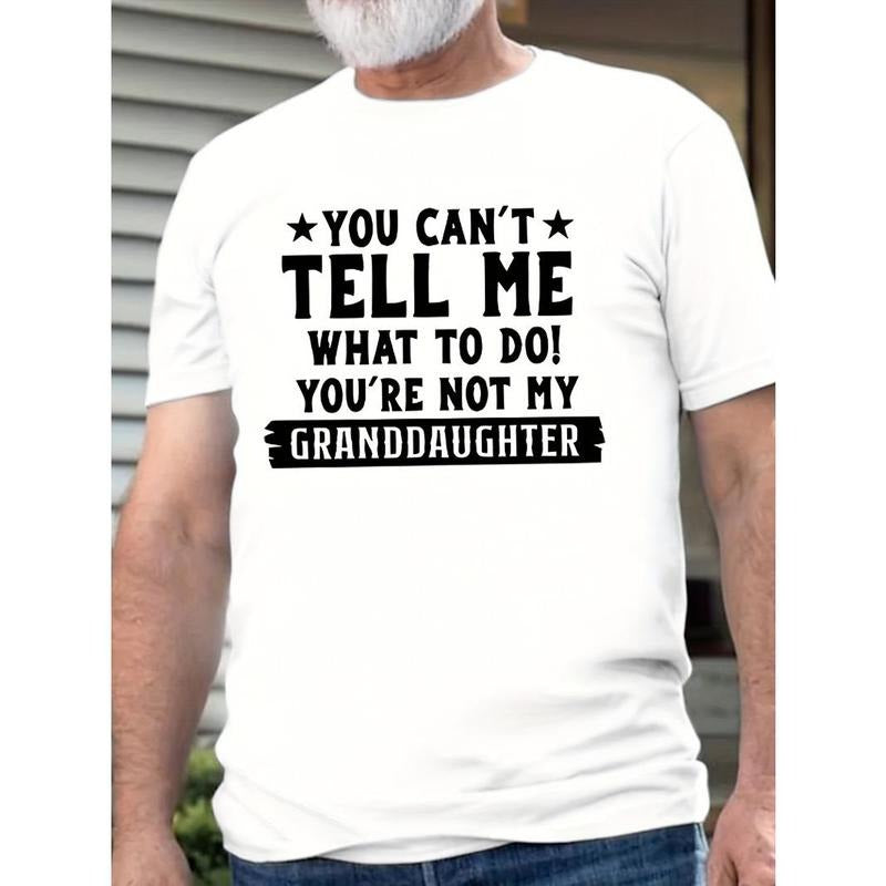 Funny Grandpa Slogan Printed Men's T-Shirt, Graphic T-Shirt Men's Summer Clothing, Men's Clothing Made in USA Hoodie,...