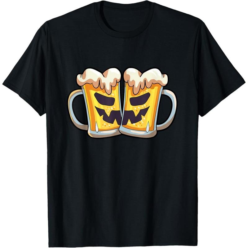 Funny Halloween Shirt Men Beer Lover Scary Pumpkin Face T-Shirt  made in us Hoodie, Sweatshirt | TeeBloomCo.com