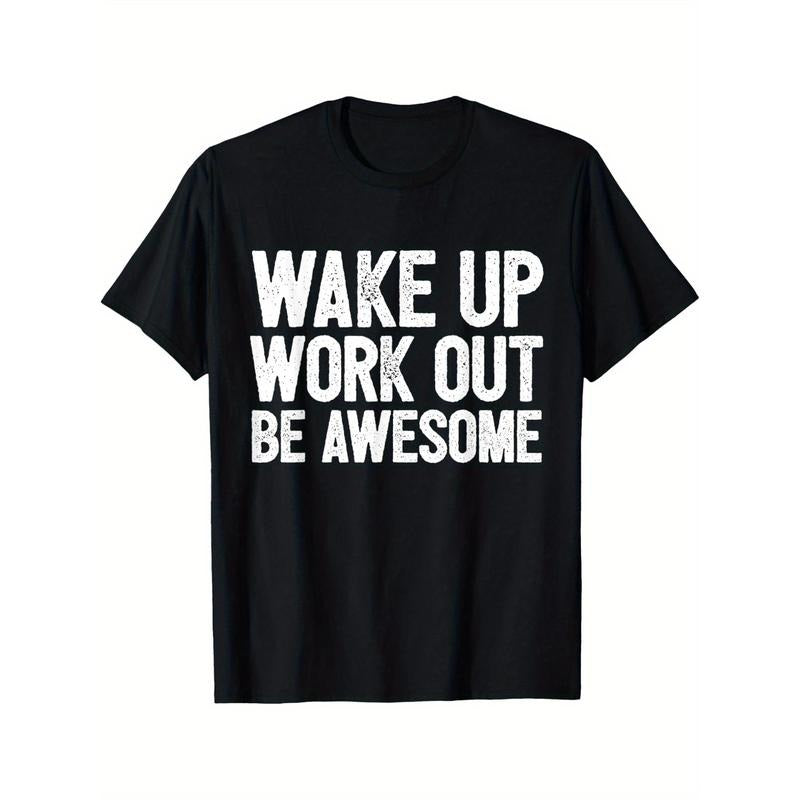 Funny Home Fitness Training Cardio I Wakeup Workout Awesome T-shirt Comfortable, Casual Short Sleeve, Daily Wear, All...