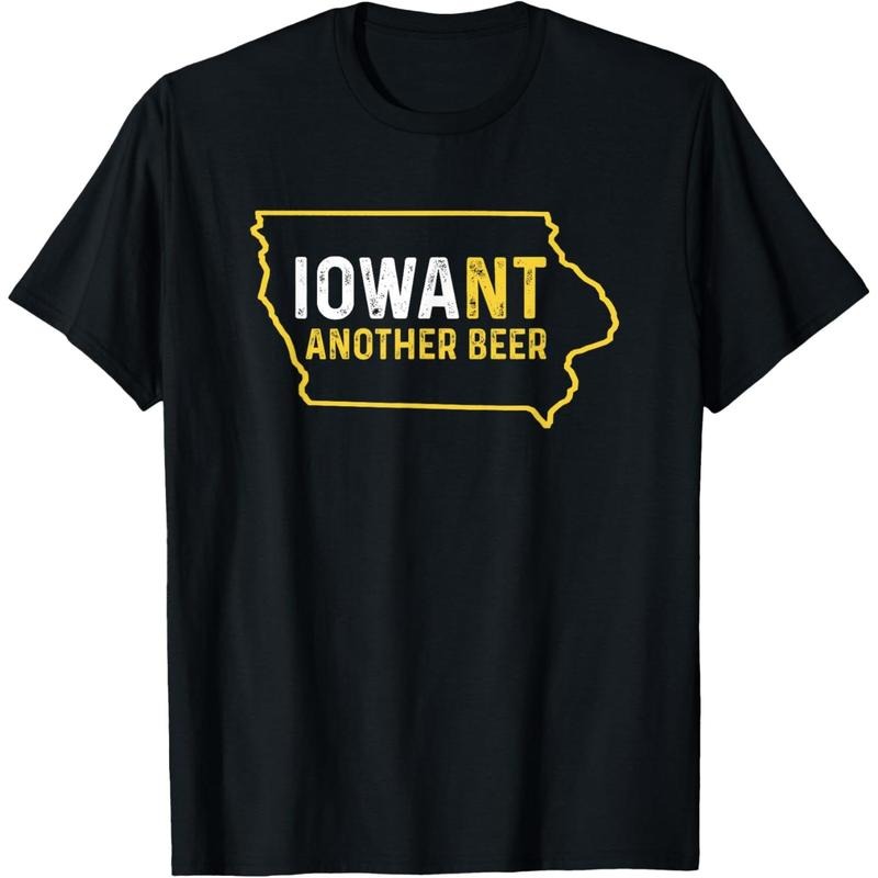 Funny Iowa Beer Distressed Iowa State Map T-Shirt  made in us Hoodie, Sweatshirt | TeeBloomCo.com