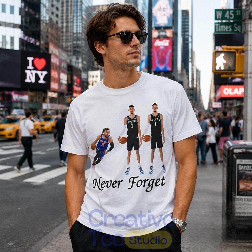 Funny Jalen Brunson And Victor Wembanyama Never Forget Shirt