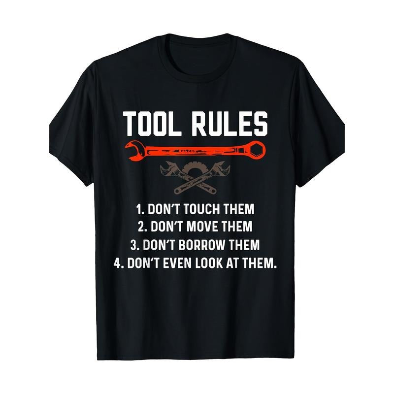 Funny Mechanic Tool Rules Auto Repair Car Mechanic Handyman T-Shirt - 220g made in usa Hoodie, Sweatshirt | TeeBloomCo.com