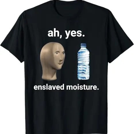 Funny Meme Shirt, Ah Yes Enslaved Moisture Tee, Gift Unisex T-Shirt Hoodie, Sweatshirt | TeeBloomCo.com