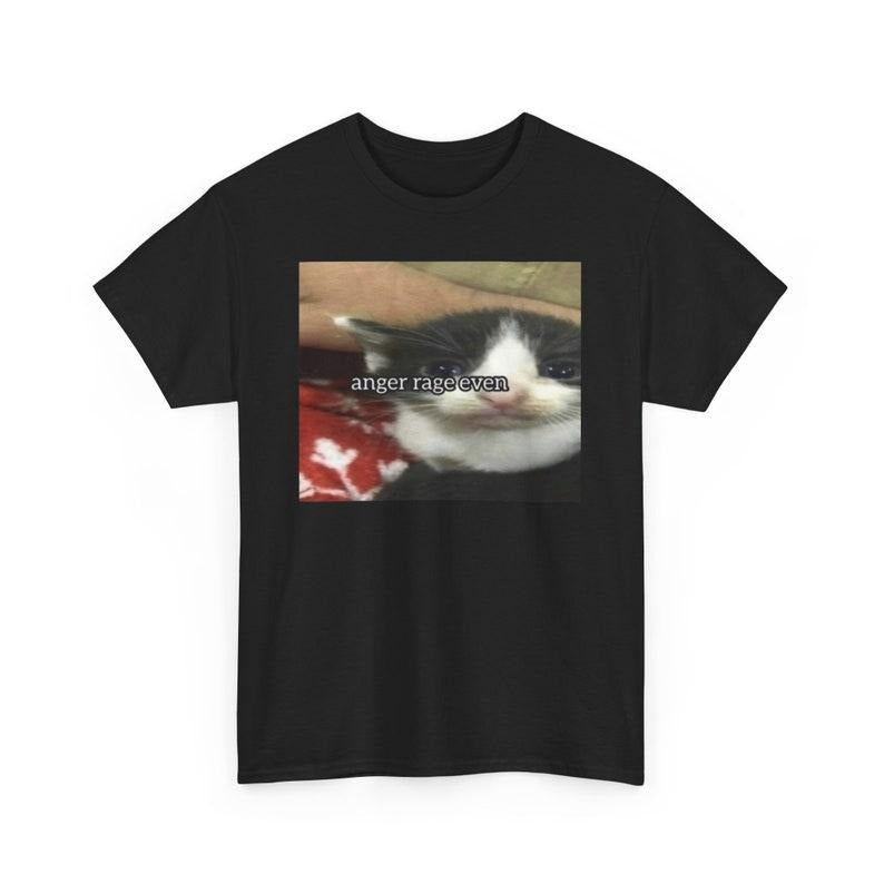 Funny Meme Shirt, Anger Cat Tee, Gift Unisex T-Shirt Hoodie, Sweatshirt | TeeBloomCo.com