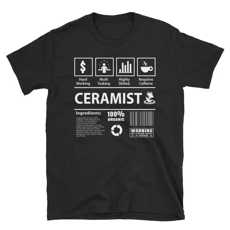 Funny Meme Shirt, Ceramist Cute Coffee Lover Tee, Gift Unisex T-Shirt Hoodie, Sweatshirt | TeeBloomCo.com