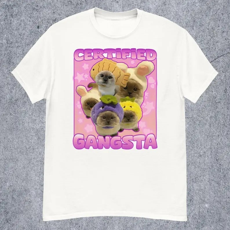 Funny Meme Shirt, Certified Gangsta Tee, Gym Gift Unisex T-Shirt Hoodie, Sweatshirt | TeeBloomCo.com