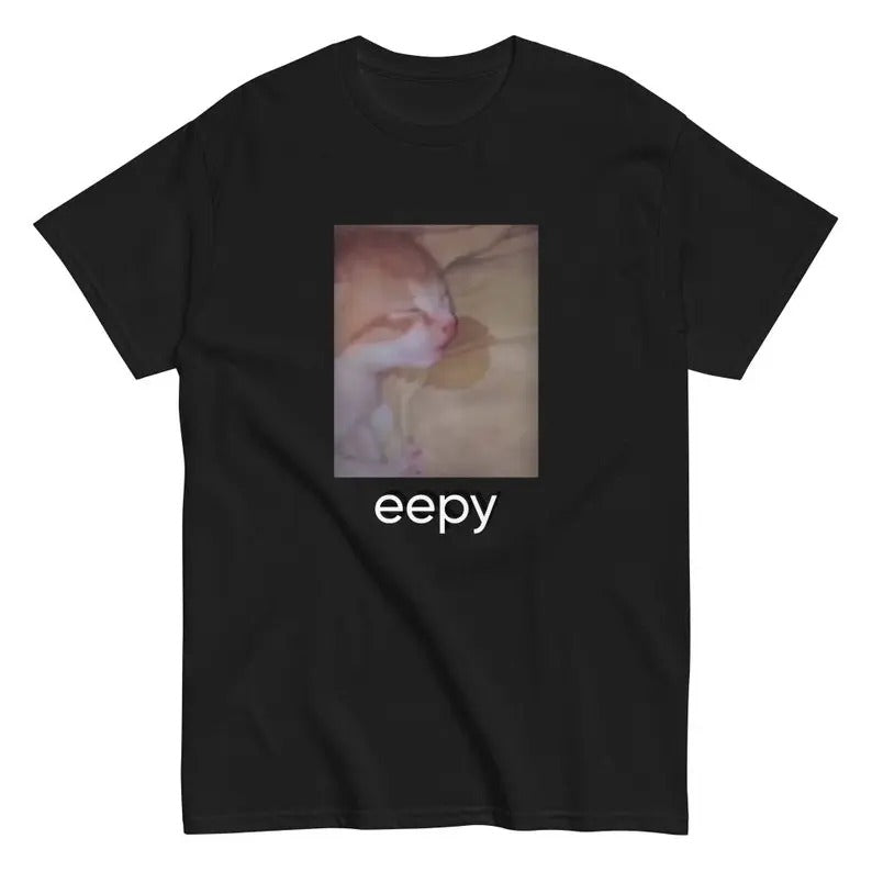 Funny Meme Shirt, Eepy Cat Tee, Gift Unisex T-Shirt Hoodie, Sweatshirt | TeeBloomCo.com